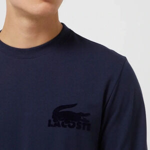 Lacoste | Loungewear Sweatshirt with crocodile logo in navy blue, Size XL